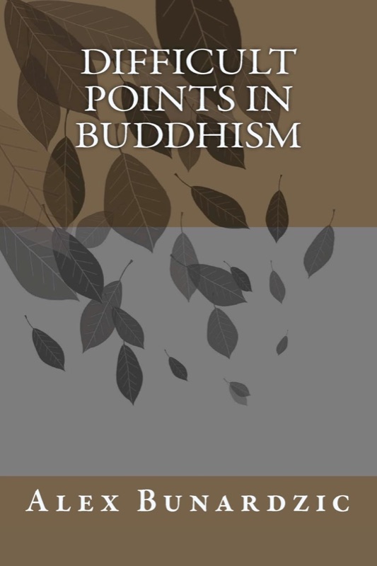 Cover of Difficult Points In Buddhism — falling leaves
